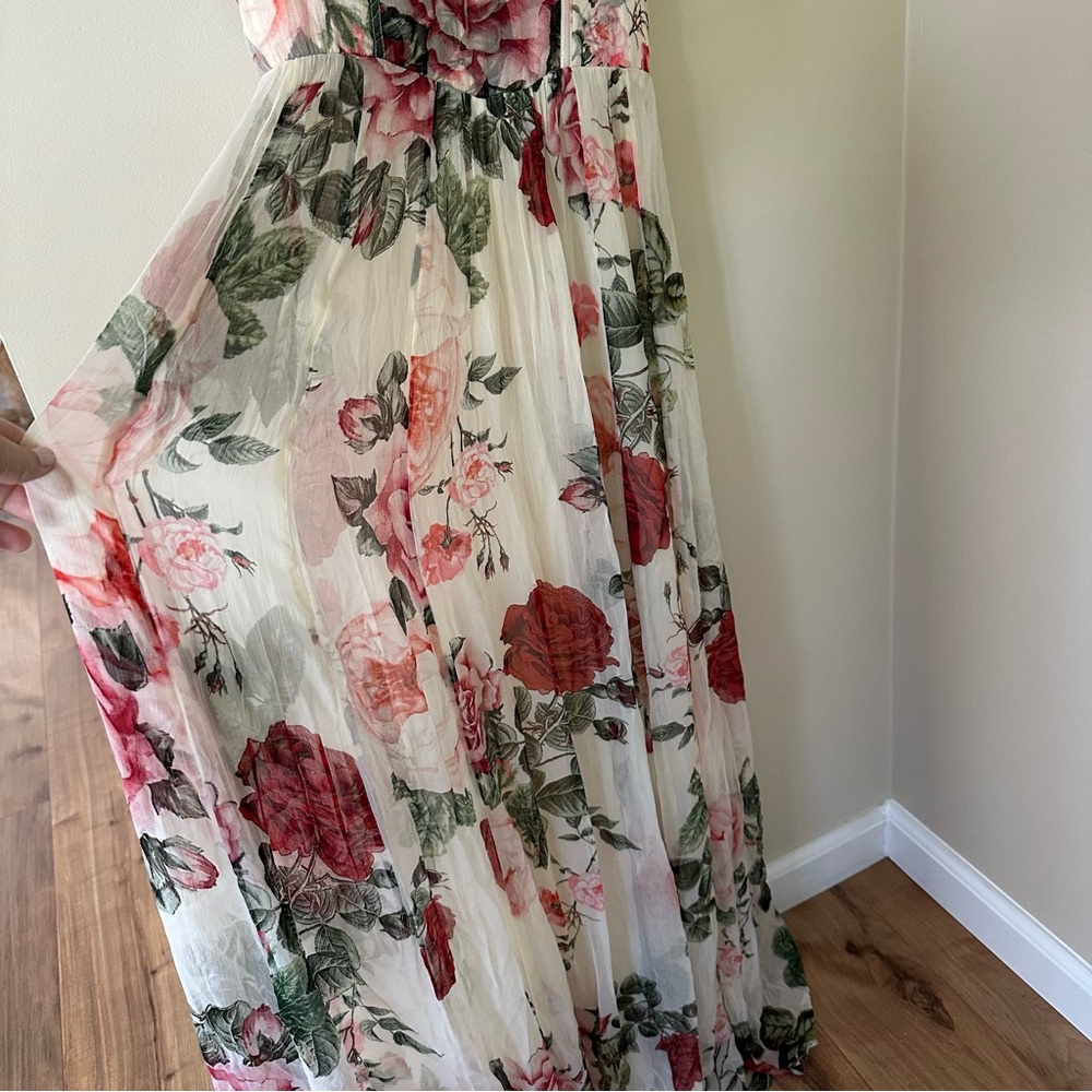 Hemant & Nandita Naaz Floral Corset Maxi Dress - Picture 11 of 13